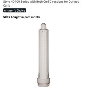 White Curling Air Wrap Attachment